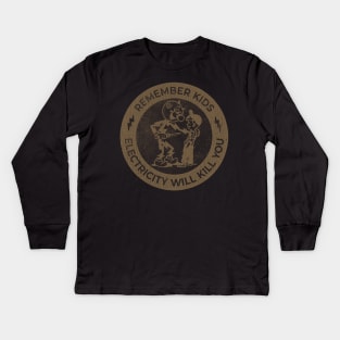 VINTAGE - Remember kids black Kids Long Sleeve T-Shirt